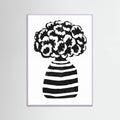 Vase Striped Poster – plakat og kunsttryk