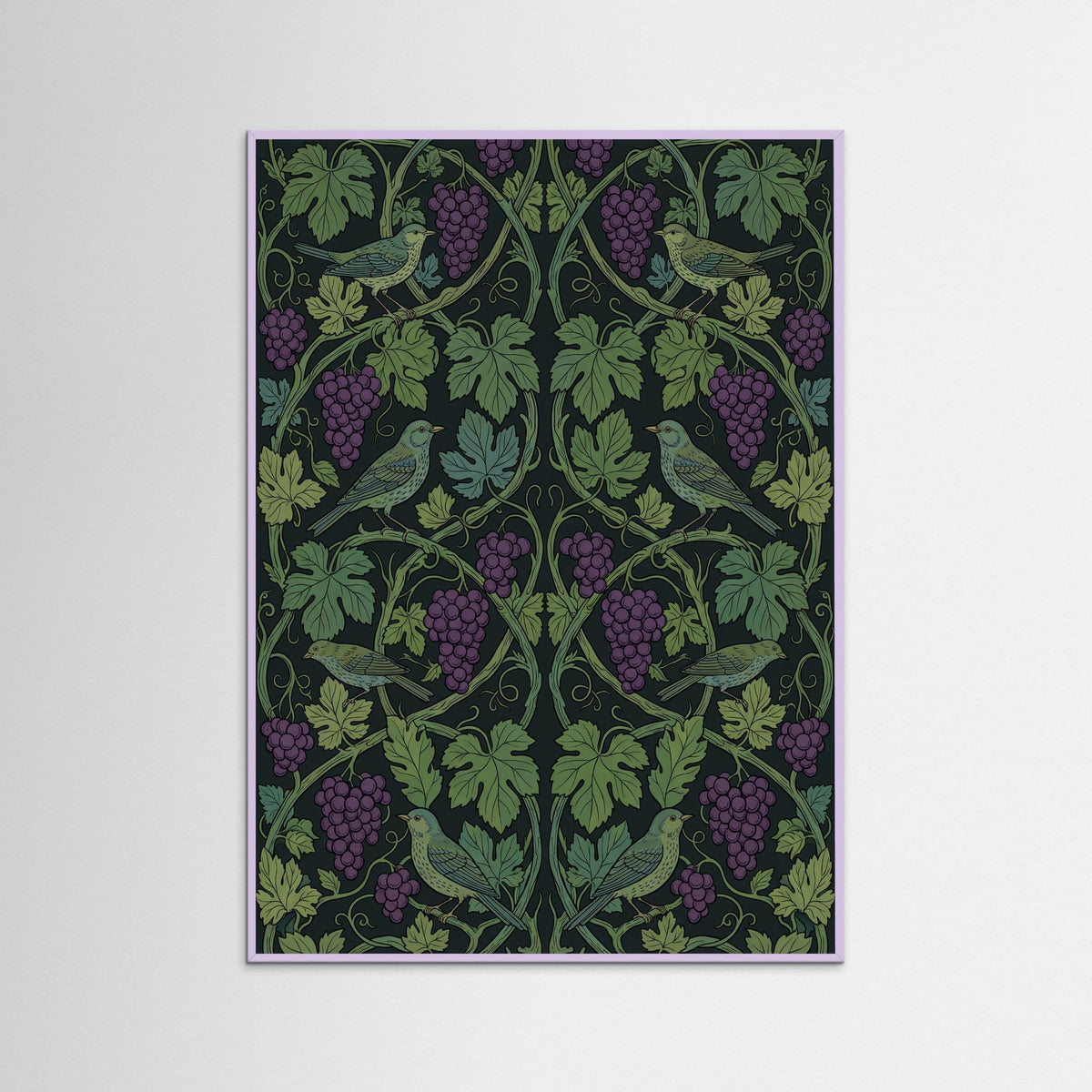 Lilac Wood Verdant Bloom Pattern