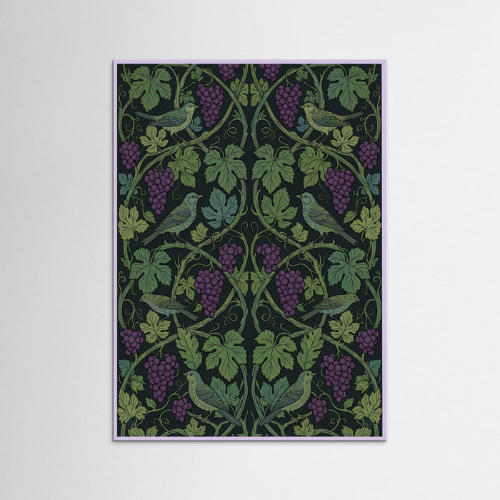 Lilac Wood Verdant Bloom Pattern