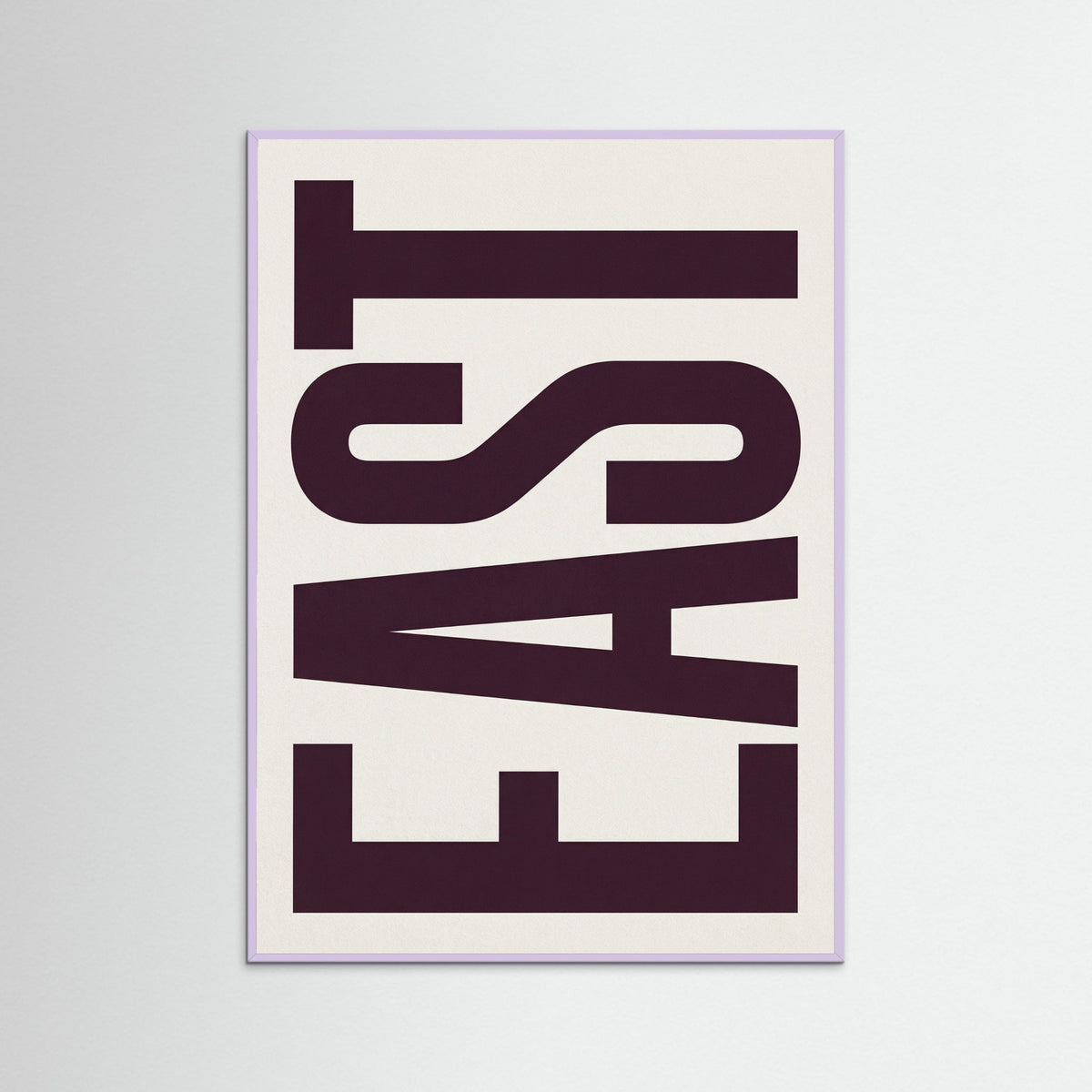 Lilac Wood Vertical Typography
