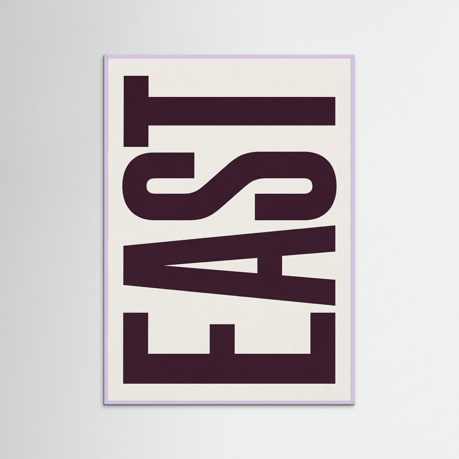Lilac Wood Vertical Typography