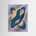Lilac Wood Vibrant Abstract Stitch