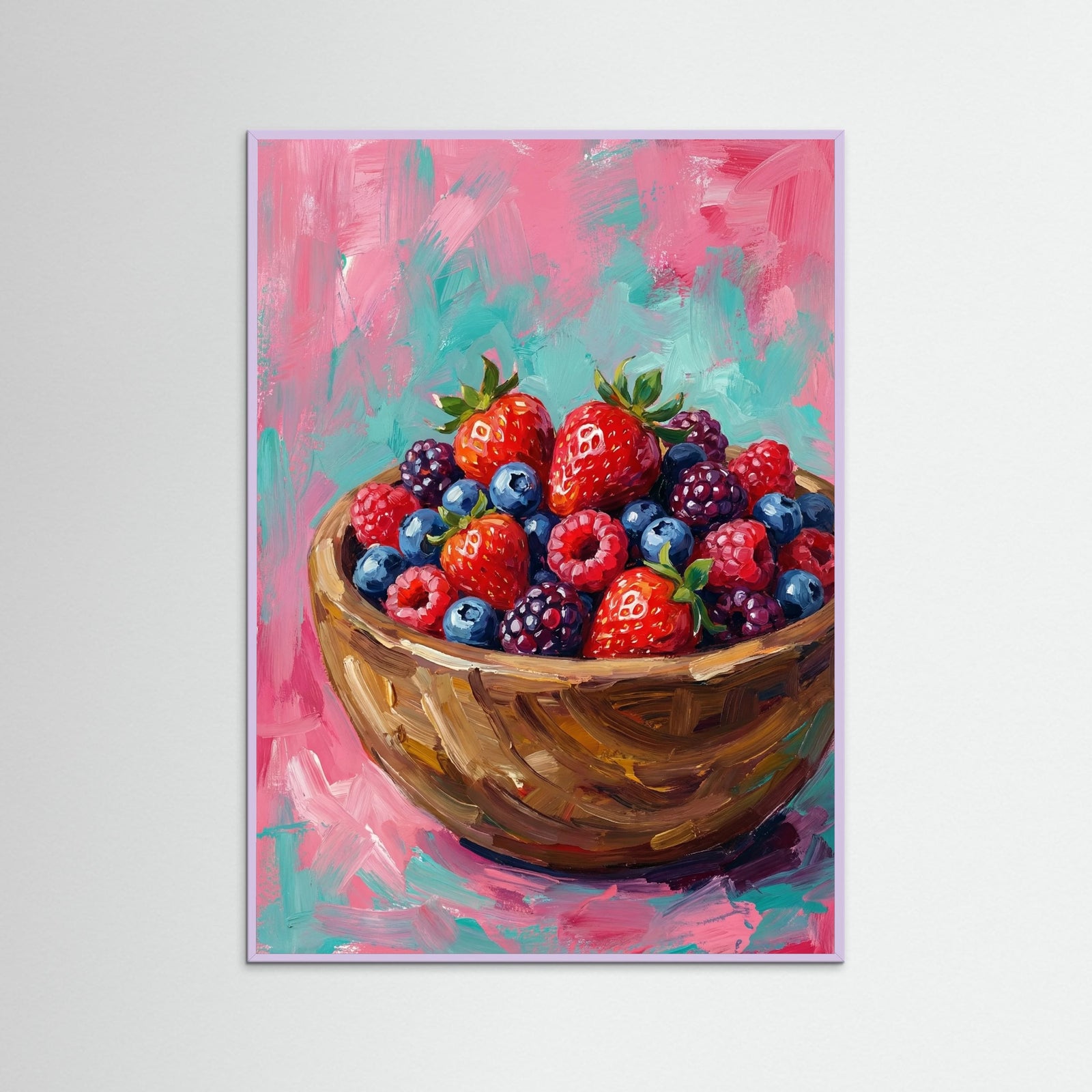 Lilac Wood Vibrant Citrus Still Life
