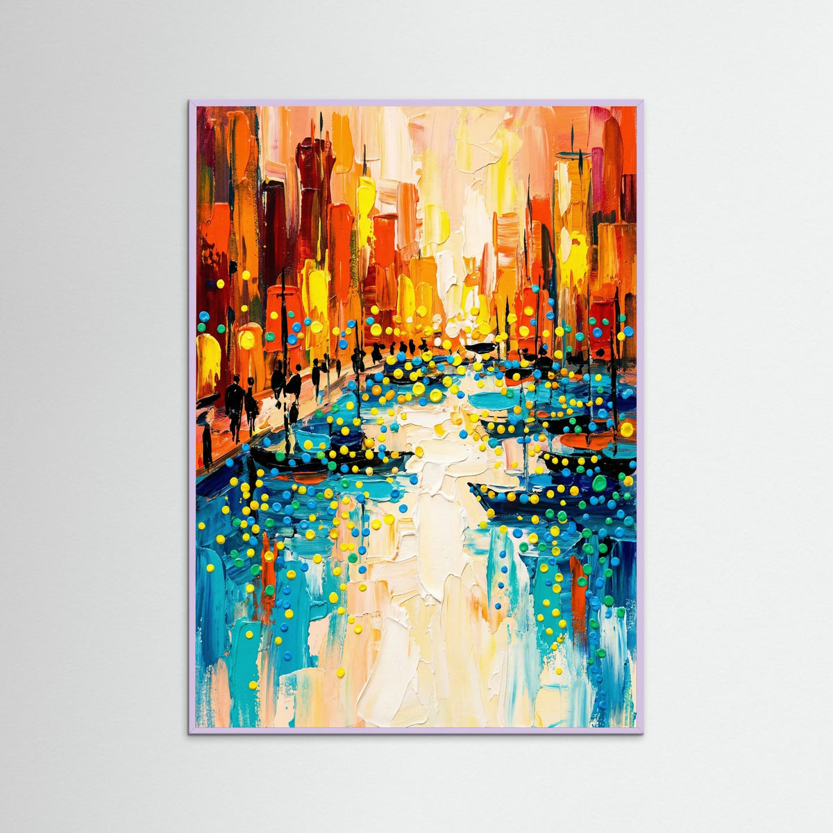 Lilac Wood Vibrant Cityscape