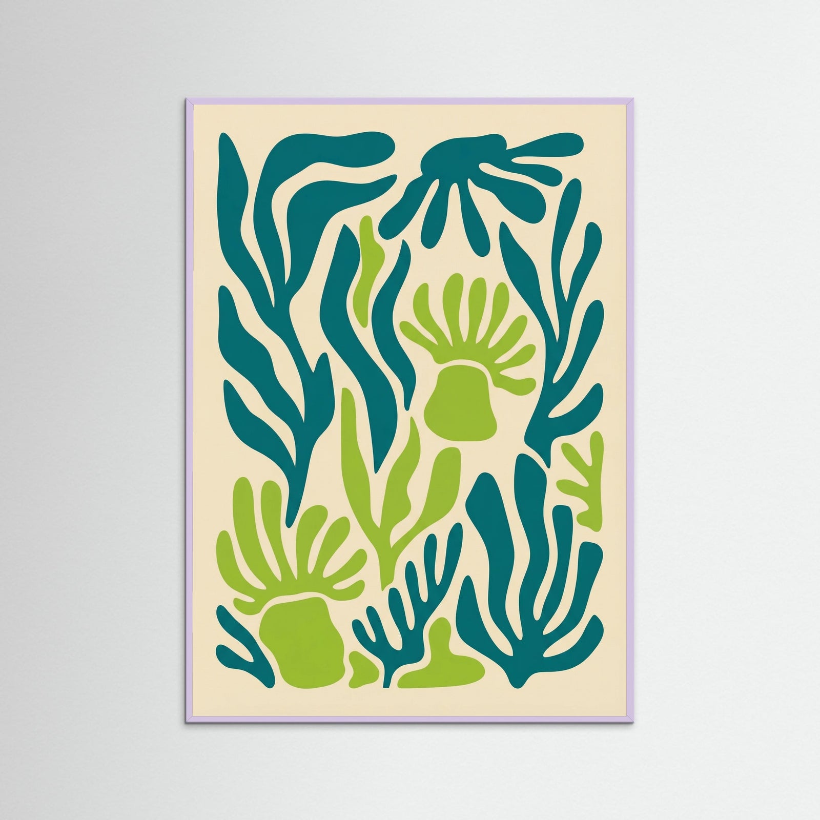 Lilac Wood Vibrant Coral Bloom