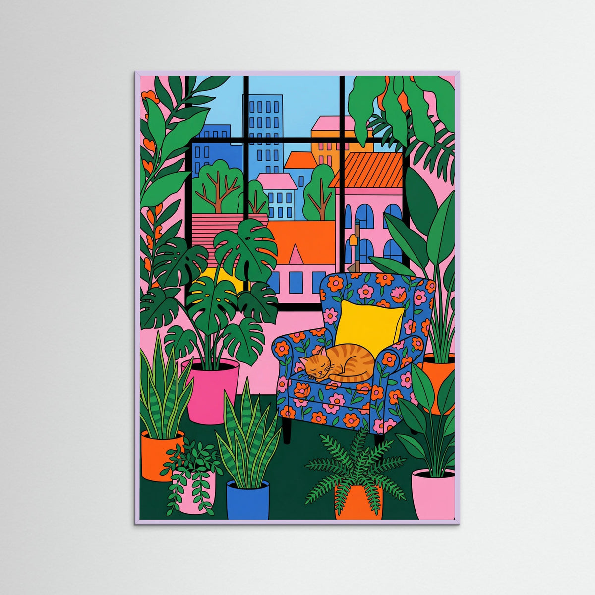 Lilac Wood Vibrant Green Haven