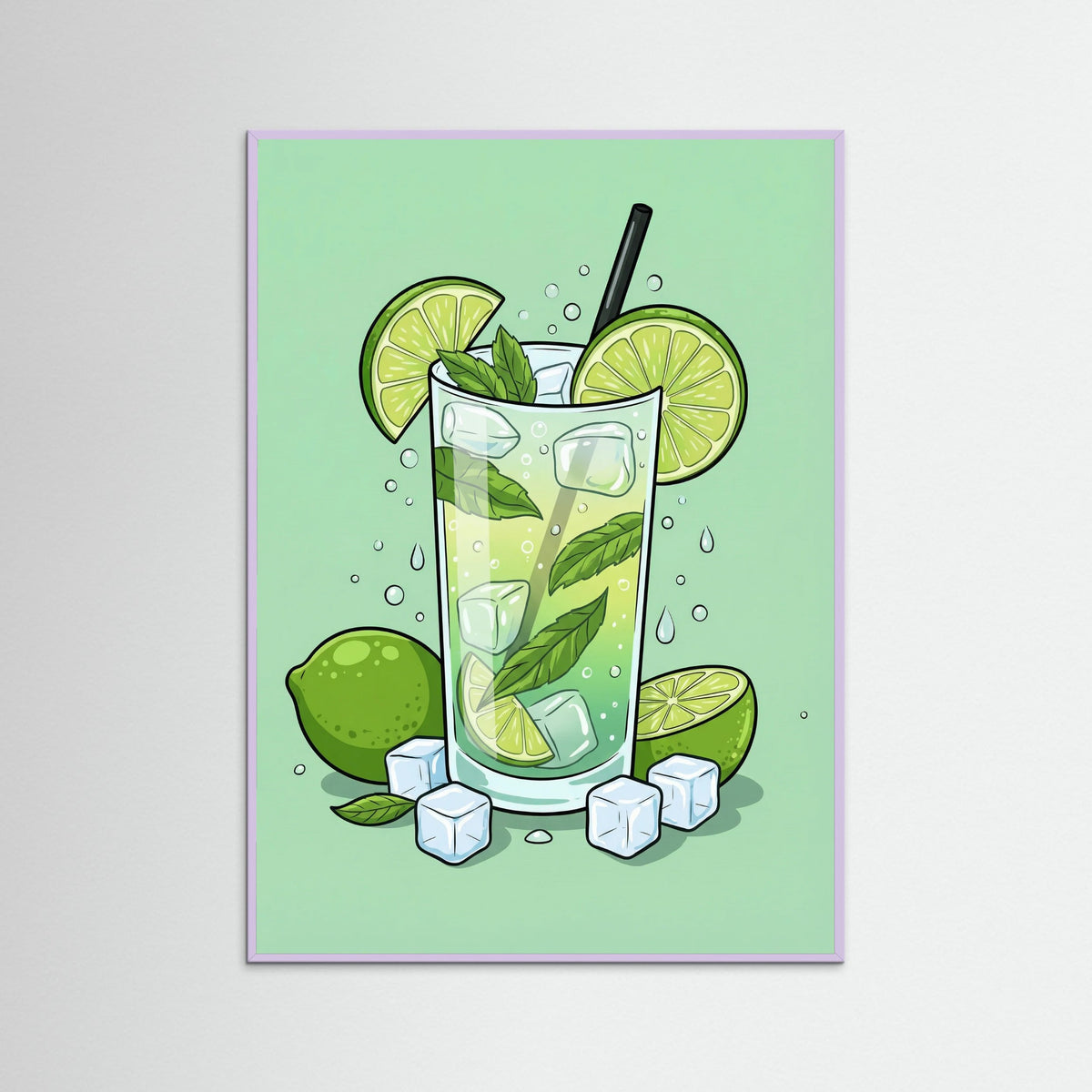 Lilac Wood Vibrant Mojito Art