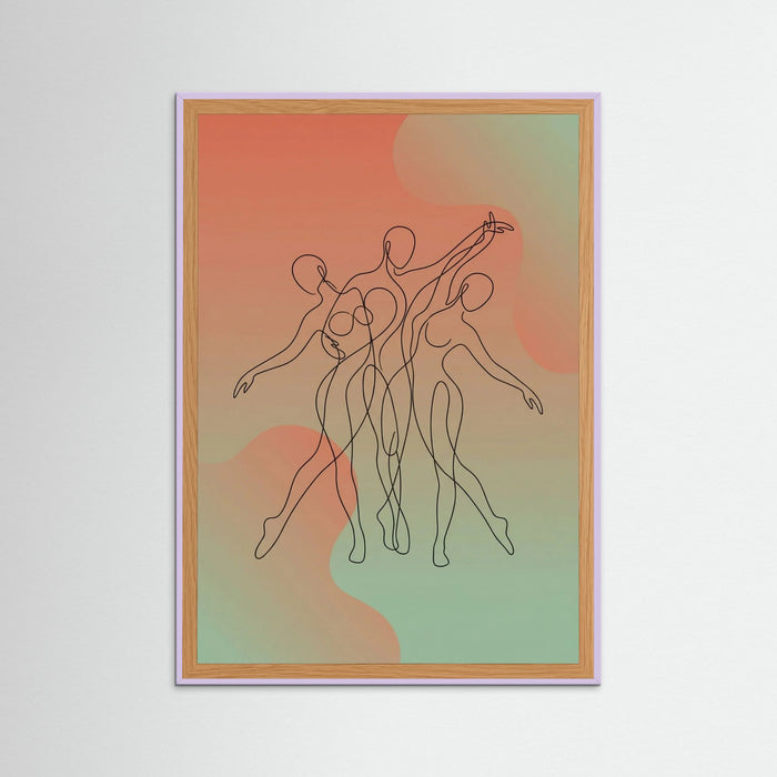 Lilac Wood Vibrant Movement Poster