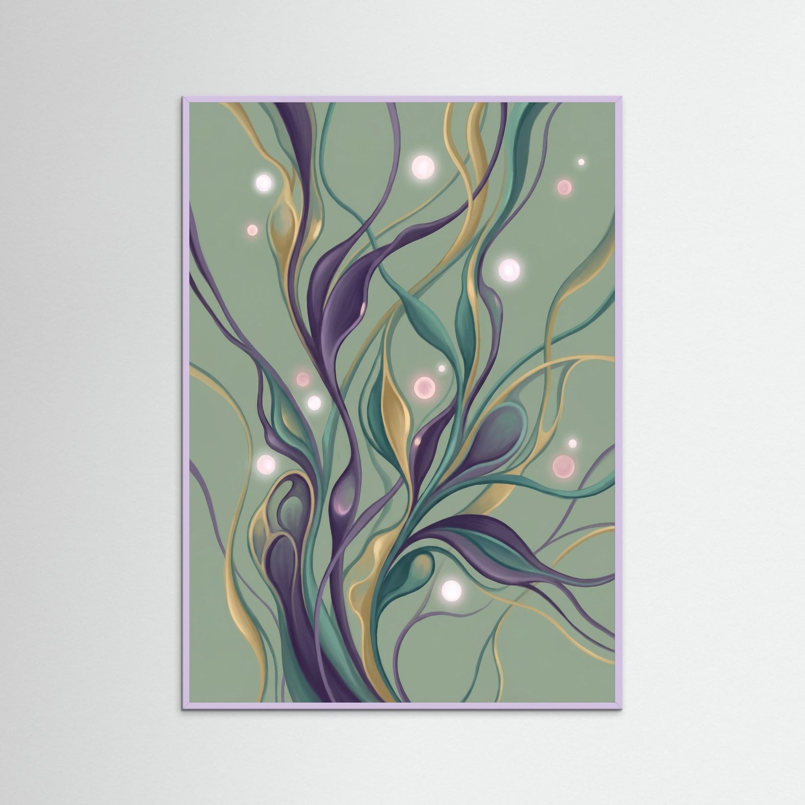 Lilac Wood Vibrant Organic Forms