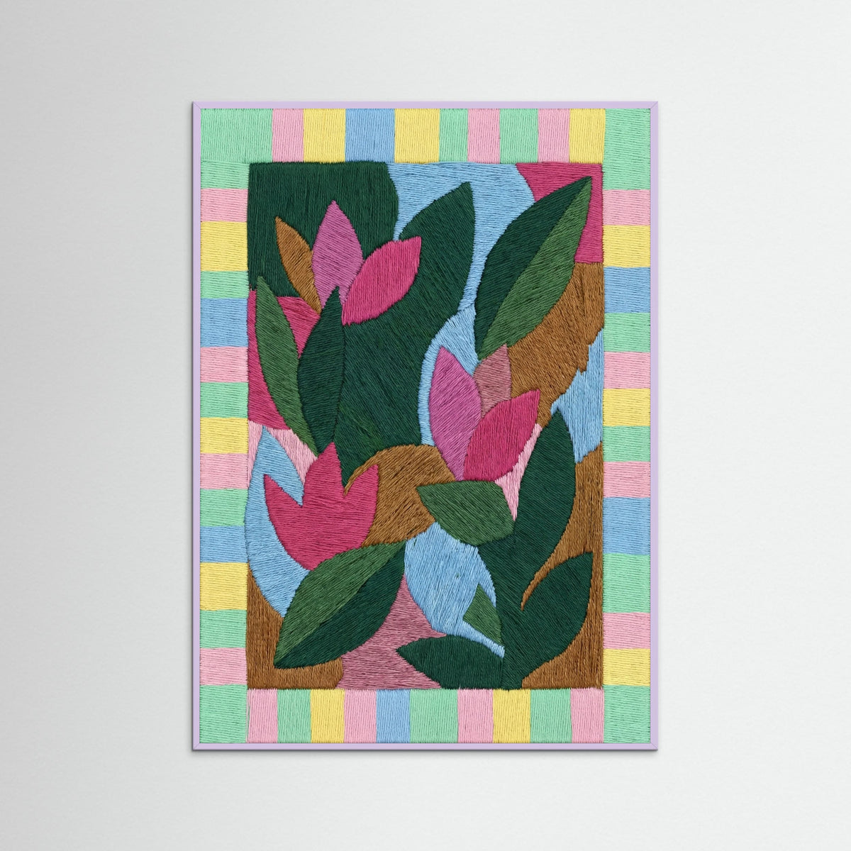 Lilac Wood Vibrant Patchwork Study