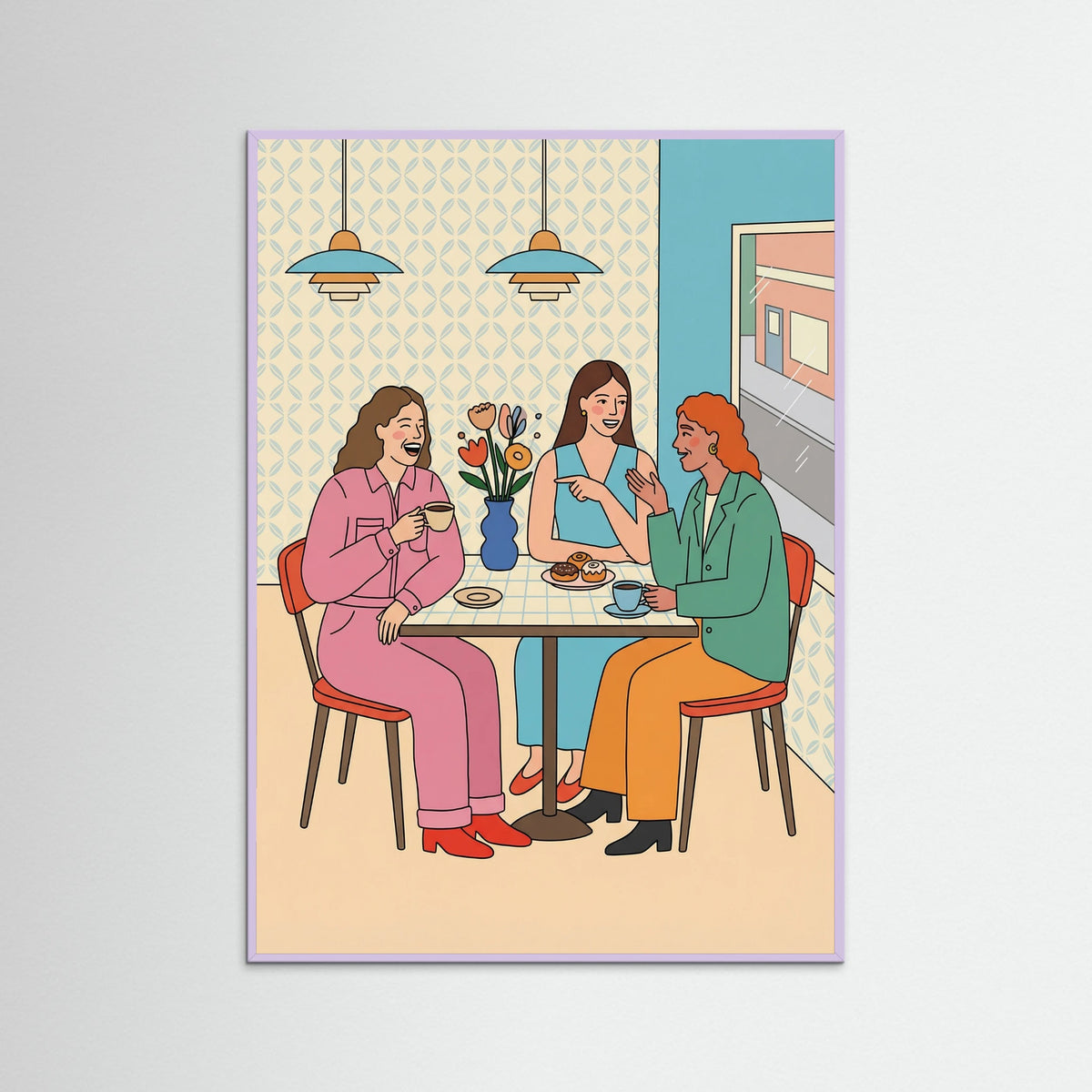 Lilac Wood Vibrant Social Circle