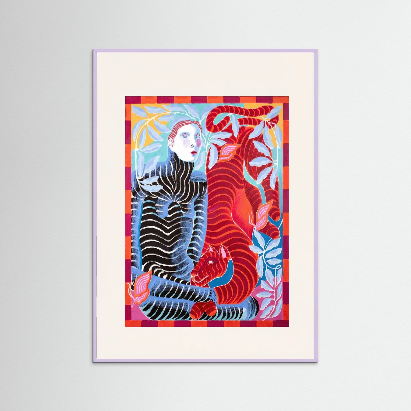 Lilac Wood Vibrant Striped Encounter