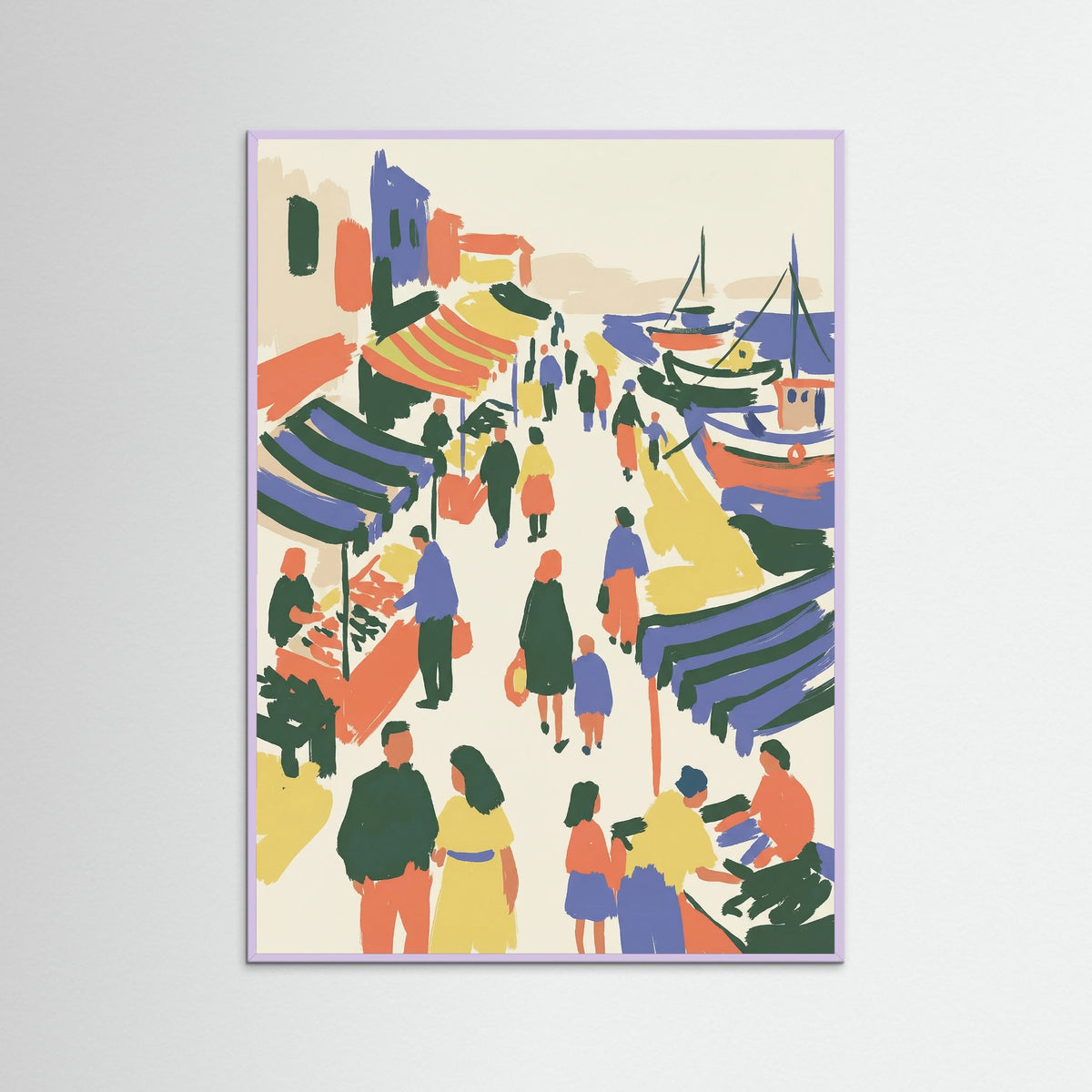 Lilac Wood Vibrant Summer Landscape