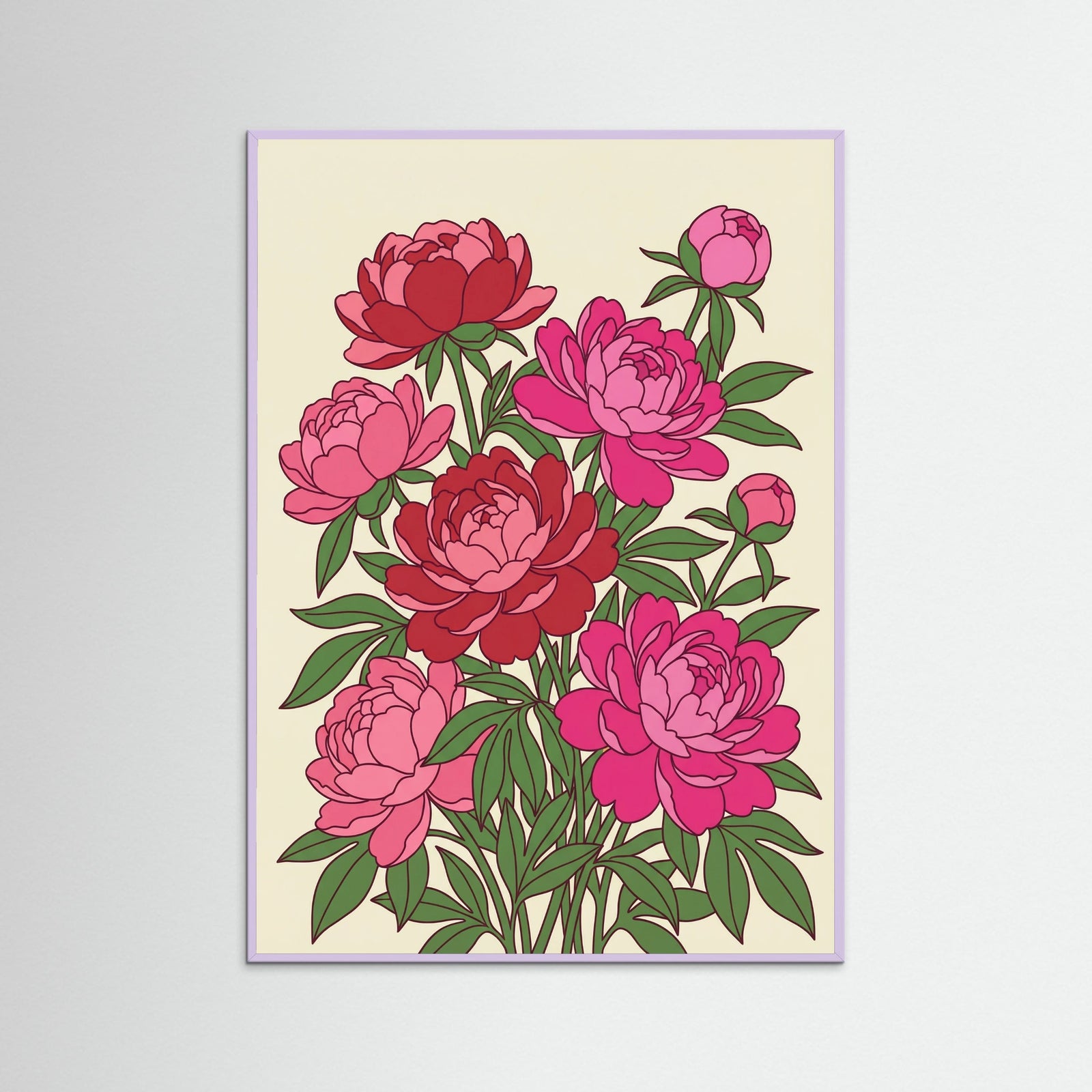 Lilac Wood Vibrant Tulip Vase