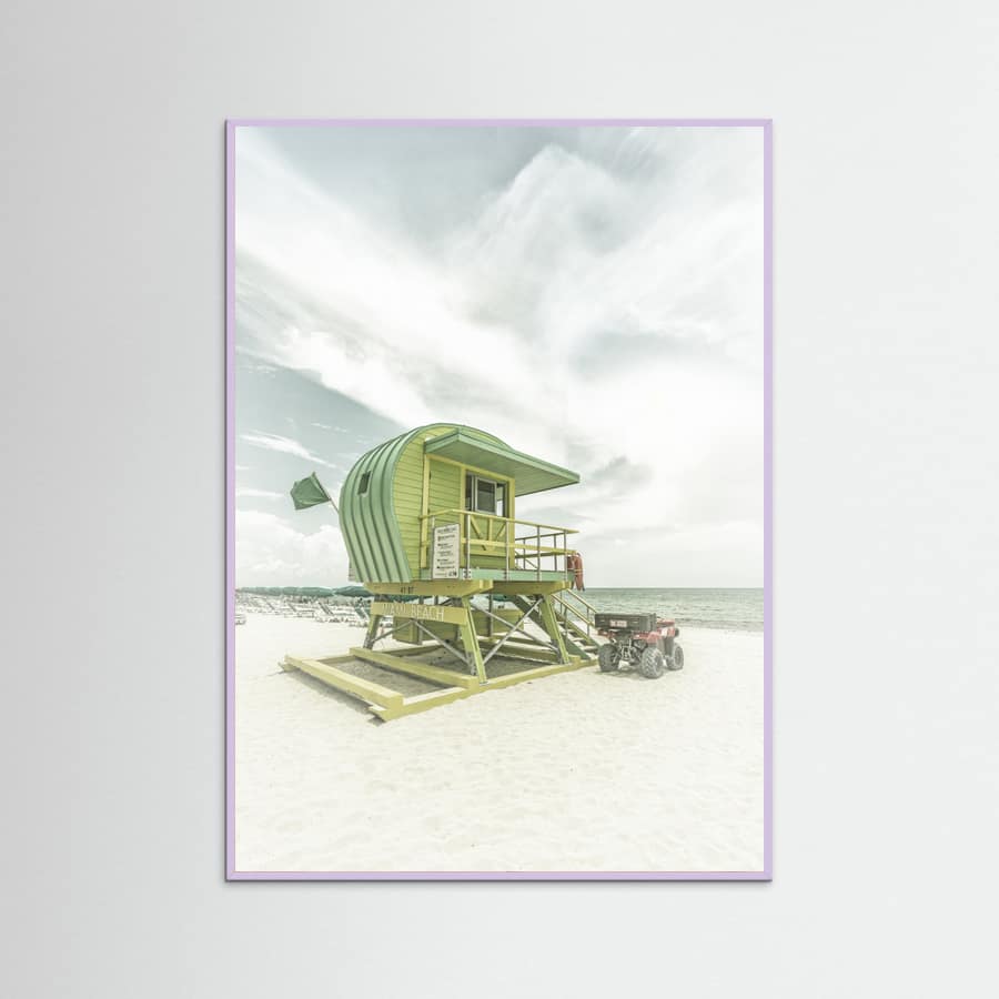 Vintage Florida Flair at Miami Beach Poster – poster and art print