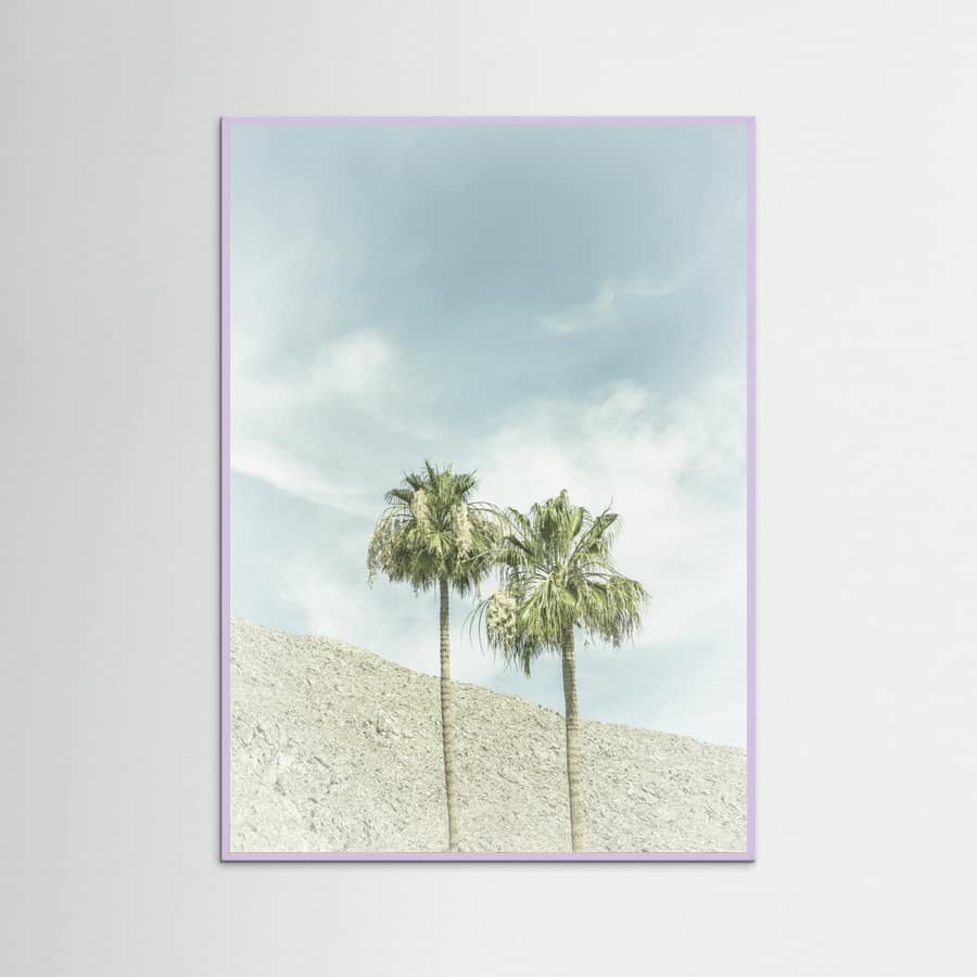 Vintage Palm Trees in the desert Poster – Poster und Kunstdruck