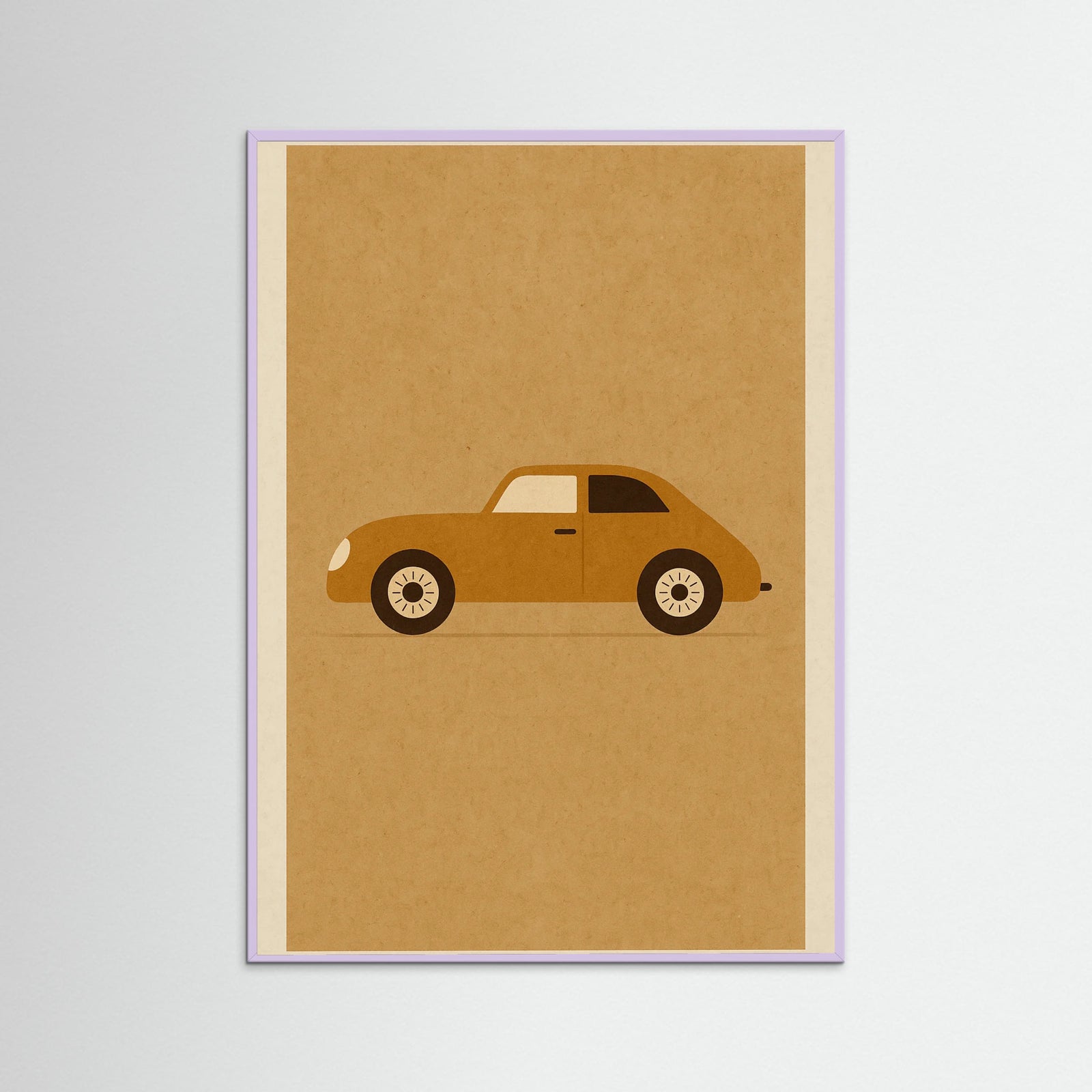 Lilac Wood Vintage Racecar