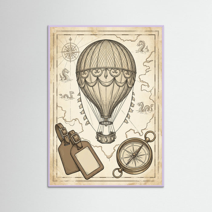 Lilac Wood Vintage Travel Elegance