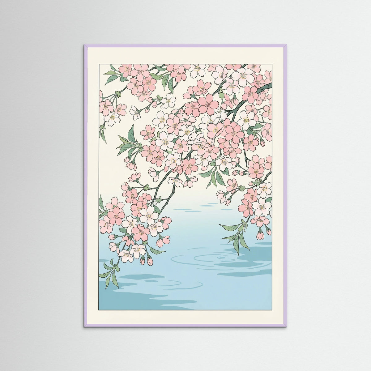 Lilac Wood Water Lily Bloom