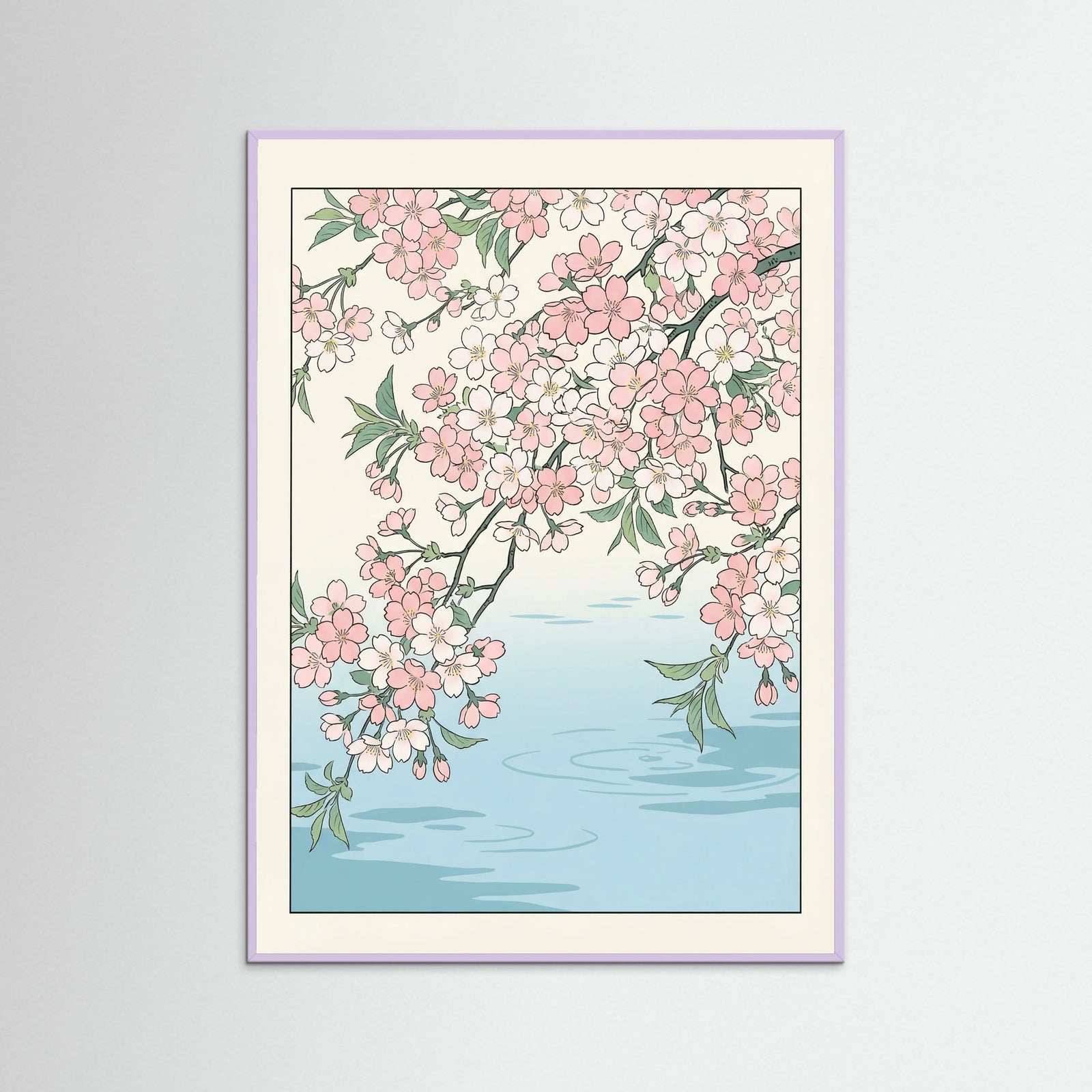 Lilac Wood Water Lily Bloom