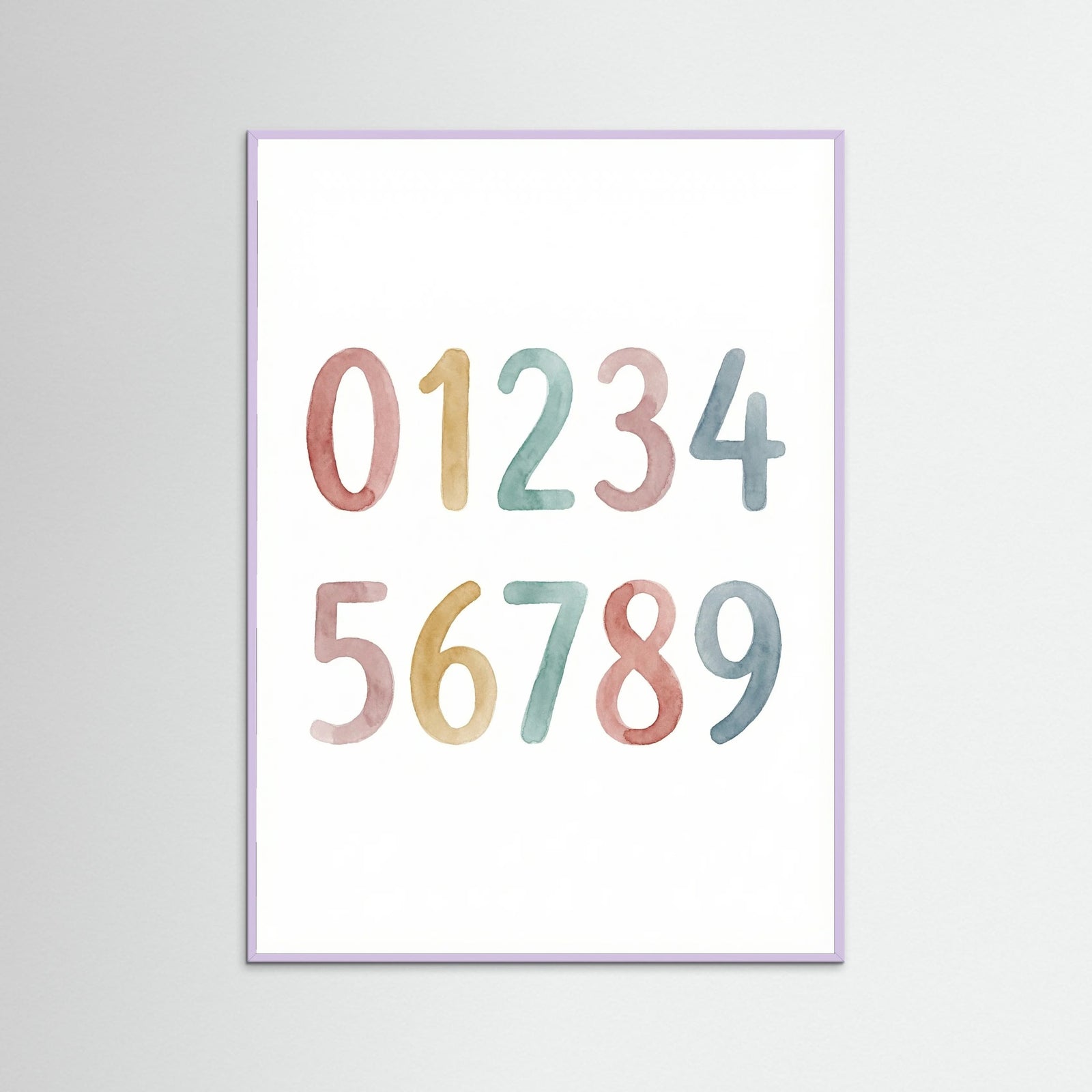 Lilac Wood Watercolor Alphabet