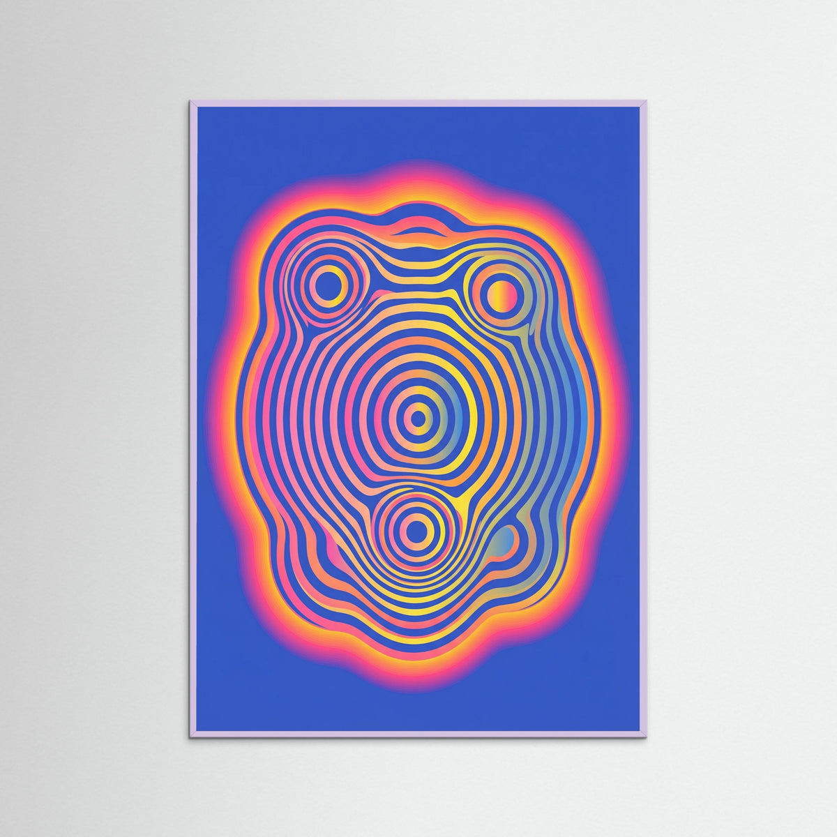 Lilac Wood Wavy Checkers Bloom