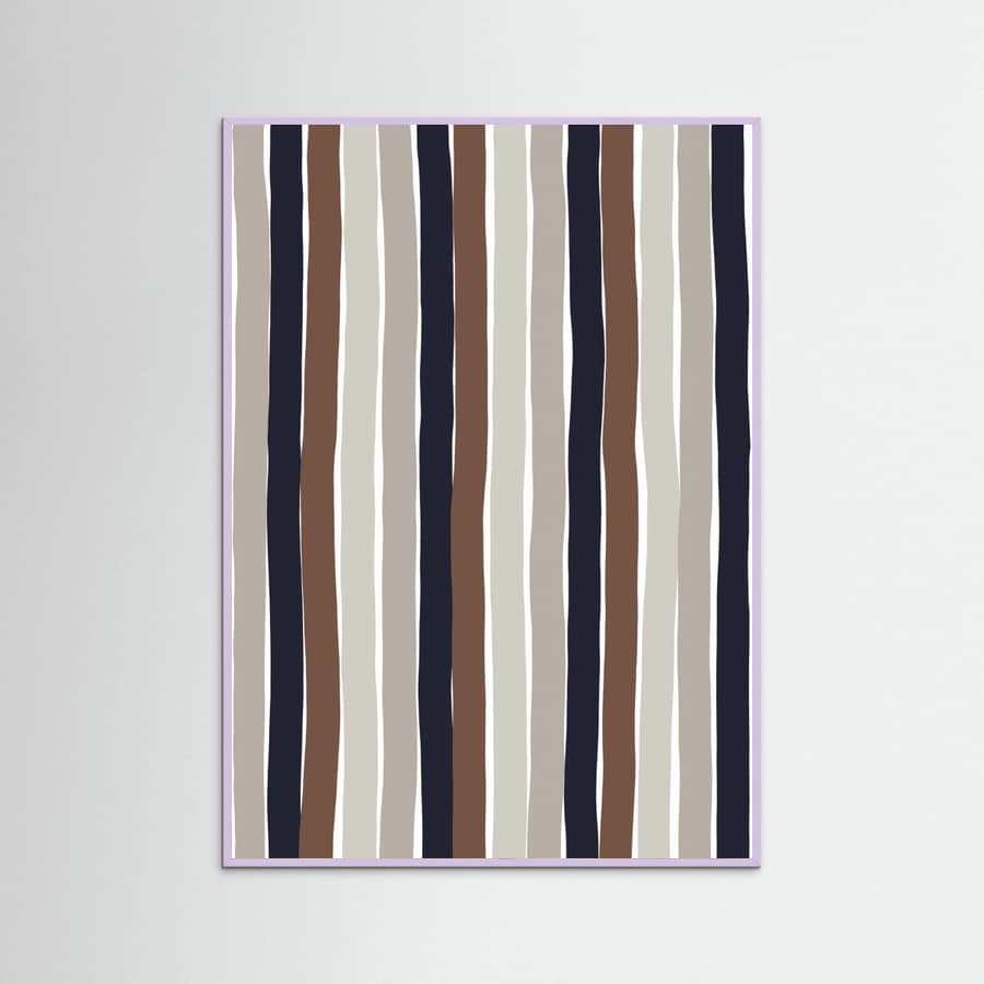 Wavy Earth Stripes Poster – poster and art print