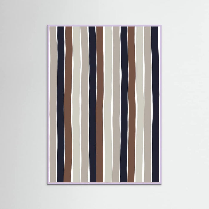 Wavy Earth Stripes Poster – poster and art print