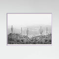 Lilac Wood Western Cactus Poster