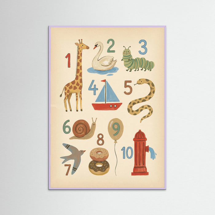Lilac Wood Whimsical Alphabet