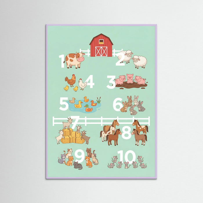 Lilac Wood Whimsical Alphabet