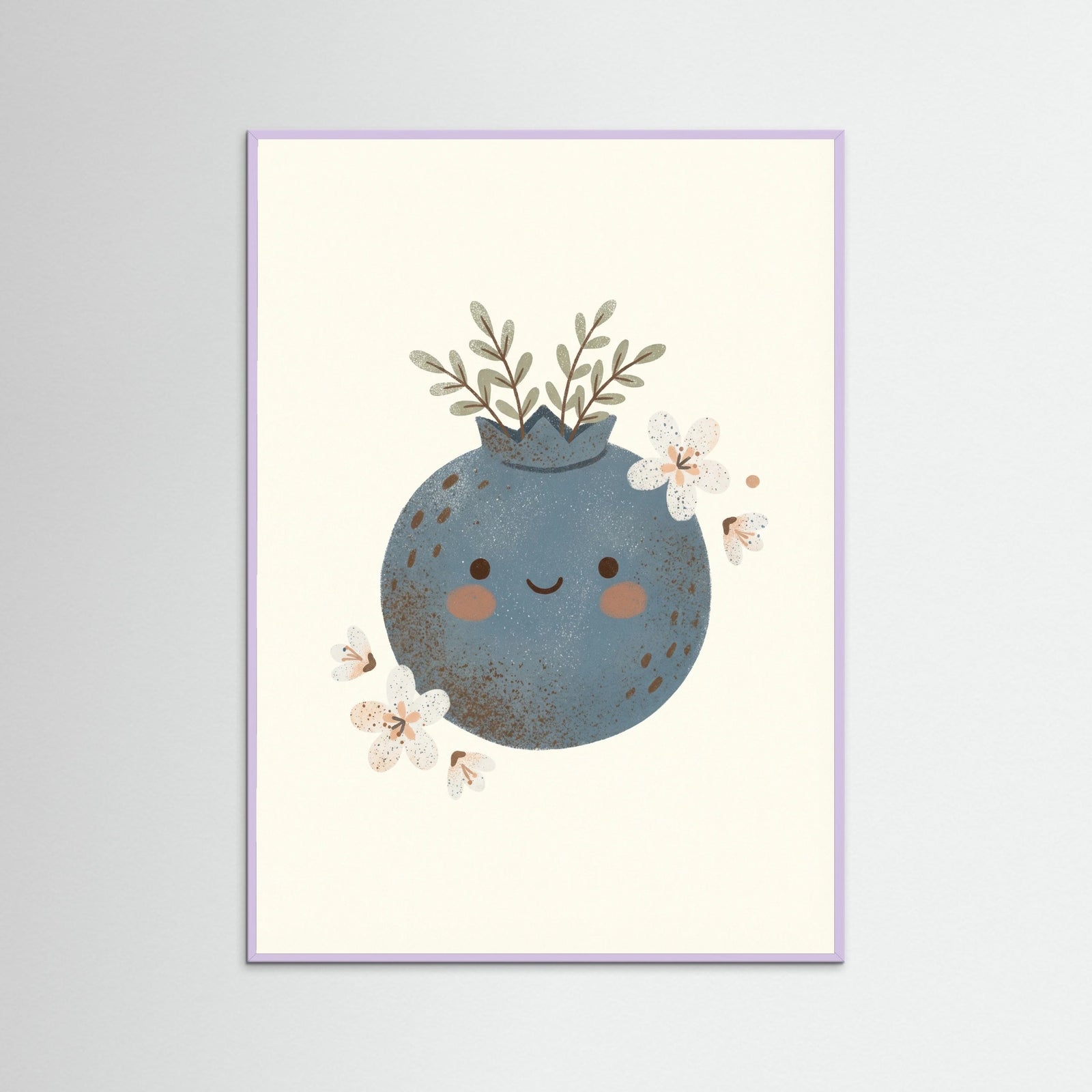 Lilac Wood Whimsical Apple Friend