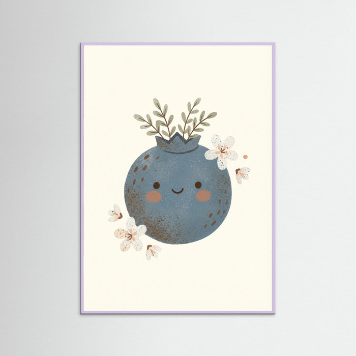 Lilac Wood Whimsical Apple Friend
