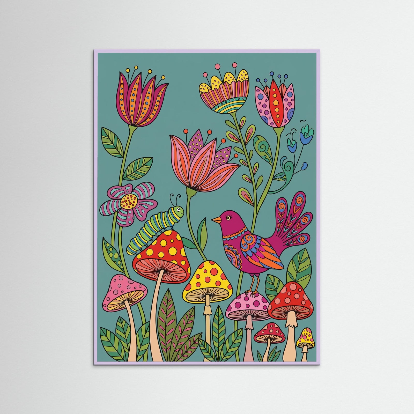 Lilac Wood Whimsical Floral Wisdom