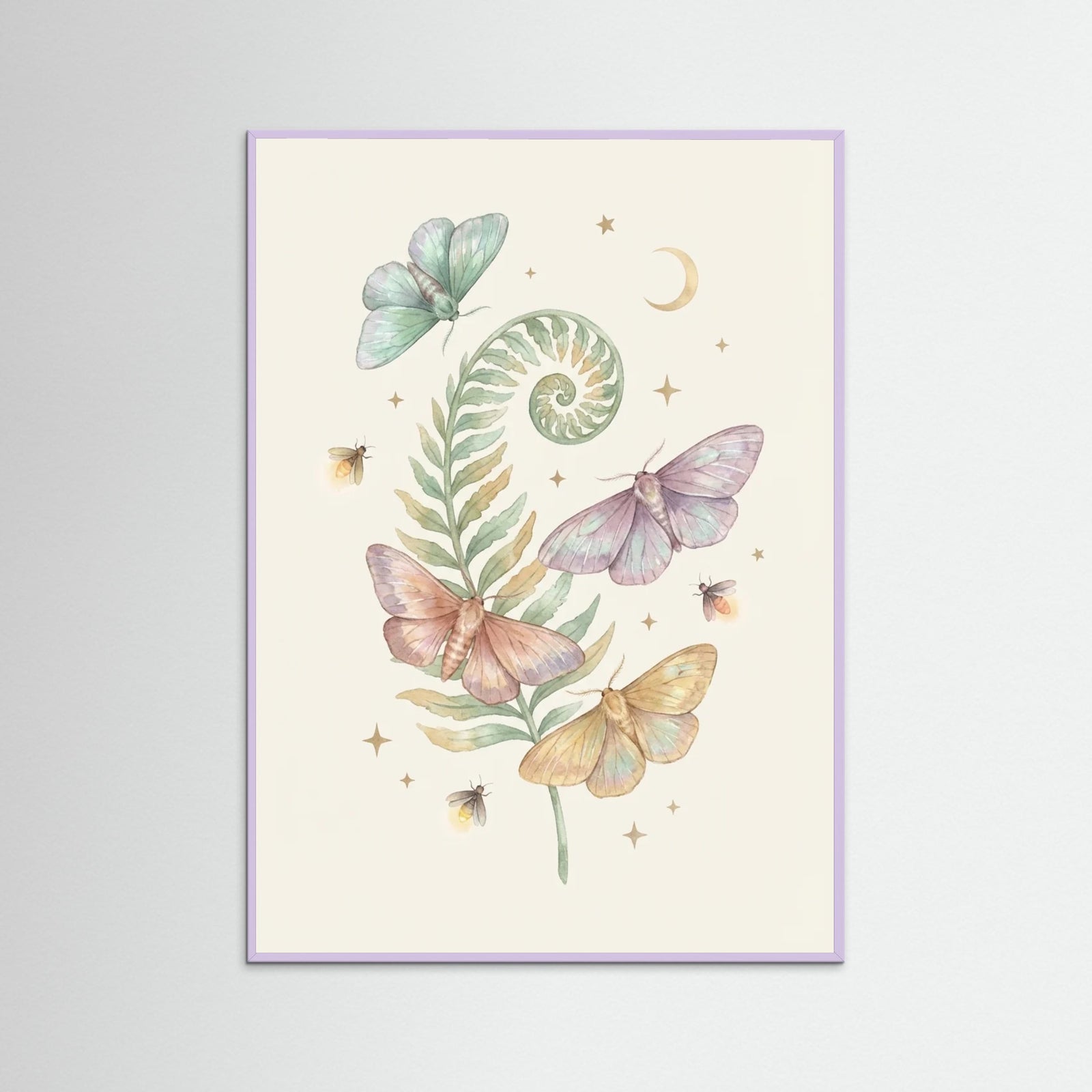 Lilac Wood Whimsical Forest Fungi