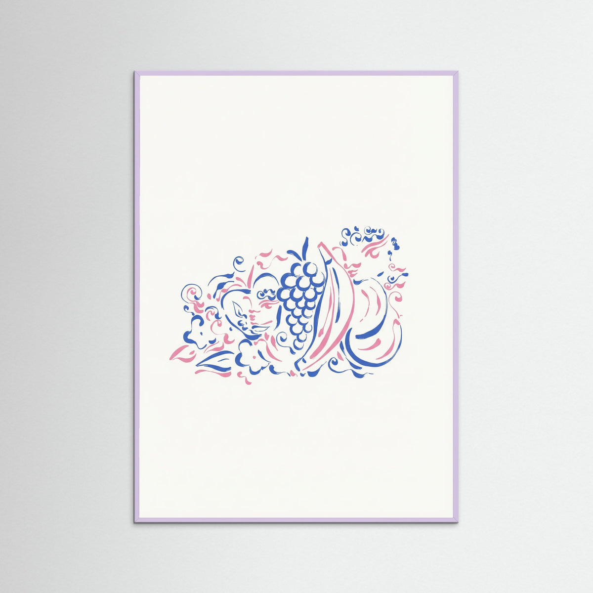 Lilac Wood Whimsical Fruit Medley