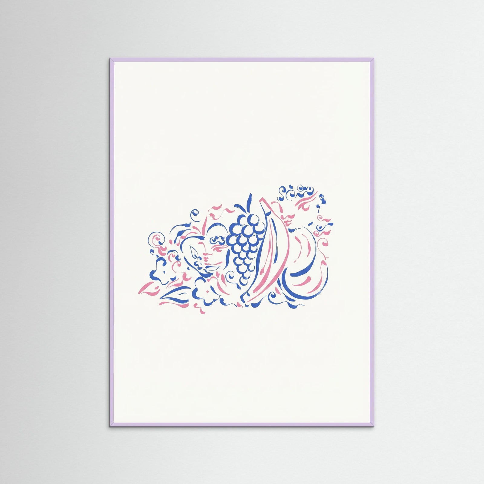 Lilac Wood Whimsical Fruit Medley