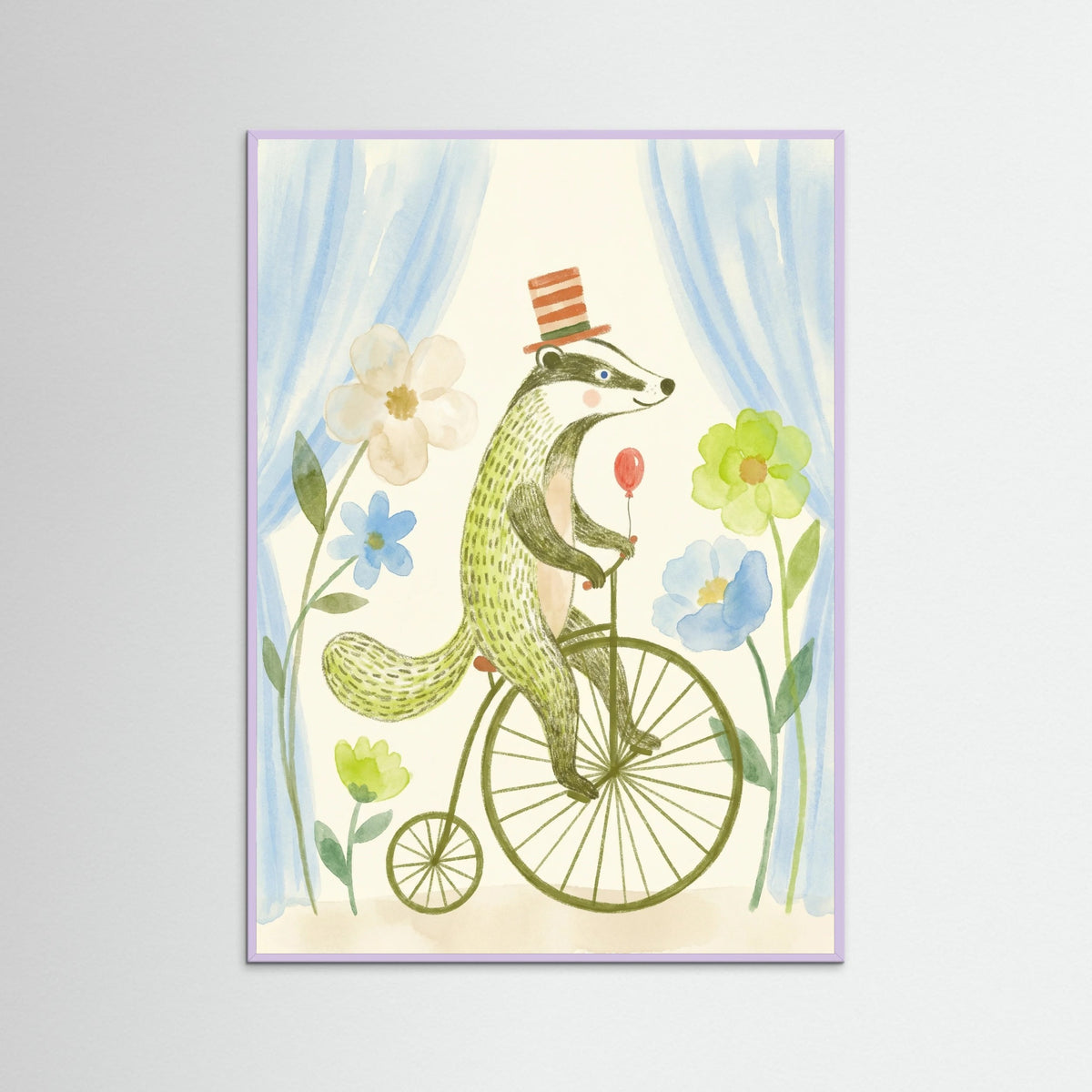 Lilac Wood Whimsical Wheeled Wonder
