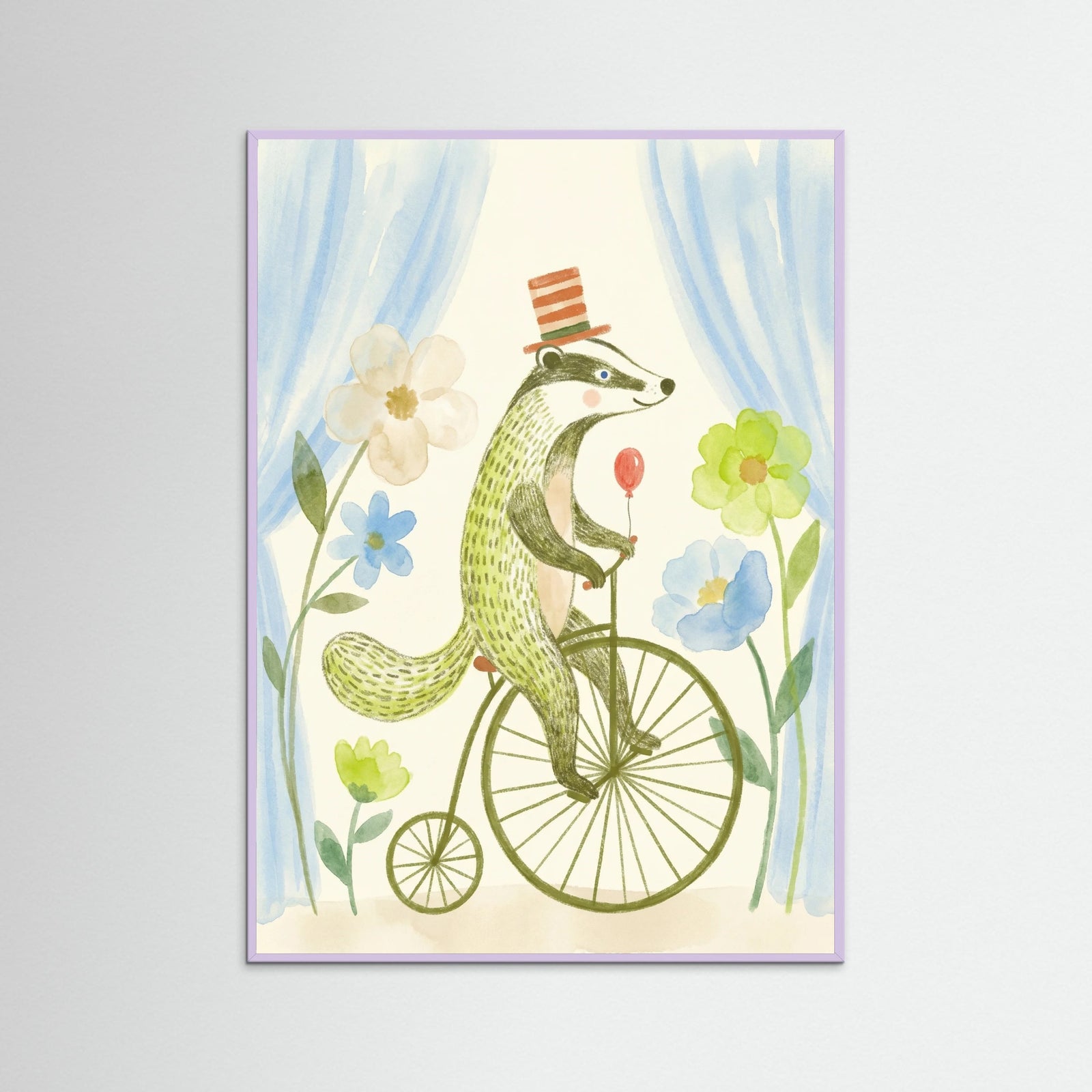 Lilac Wood Whimsical Wheeled Wonder