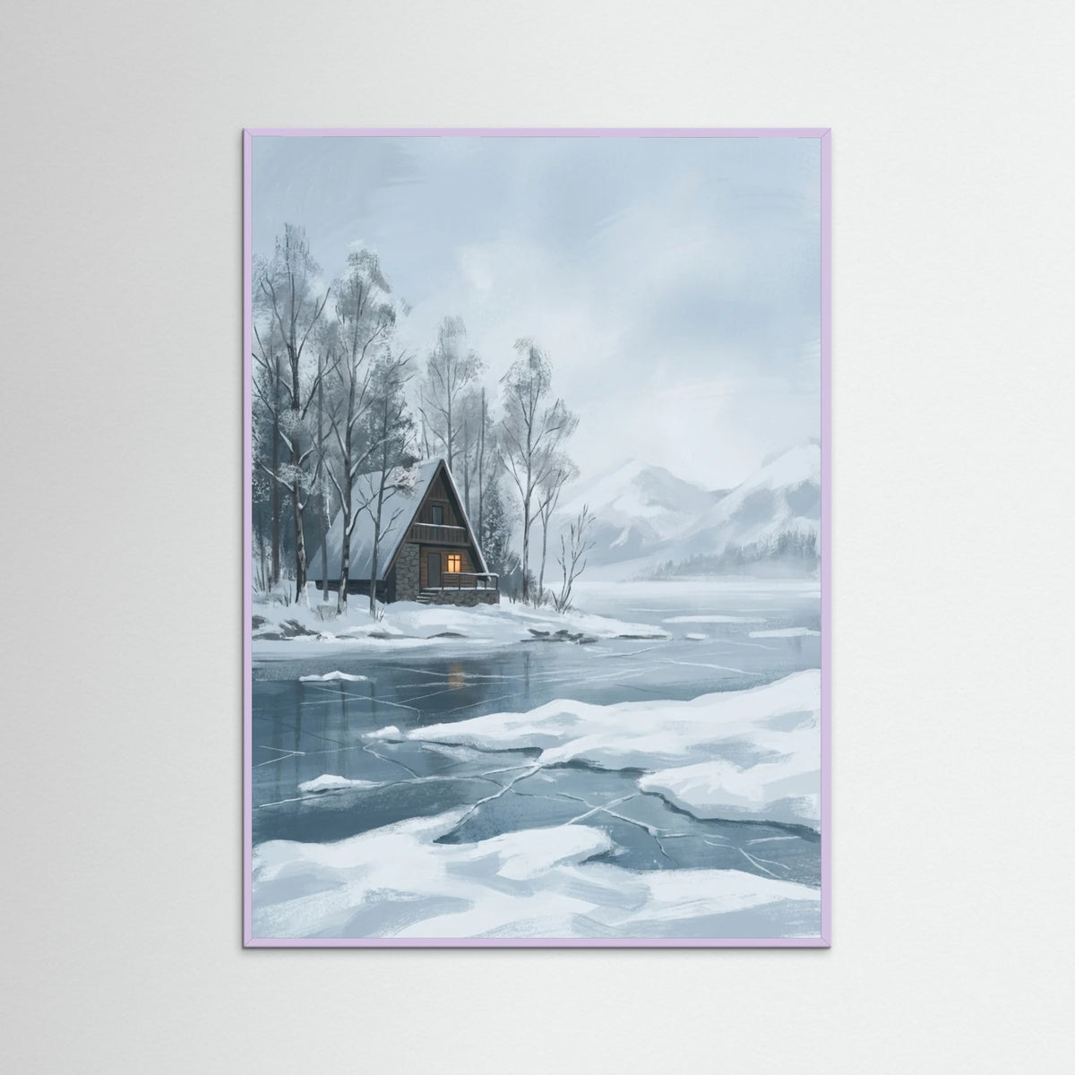 Lilac Wood Winter Alpine Path