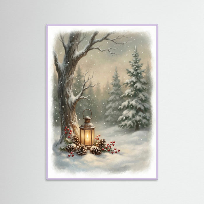 Lilac Wood Winter Gnome