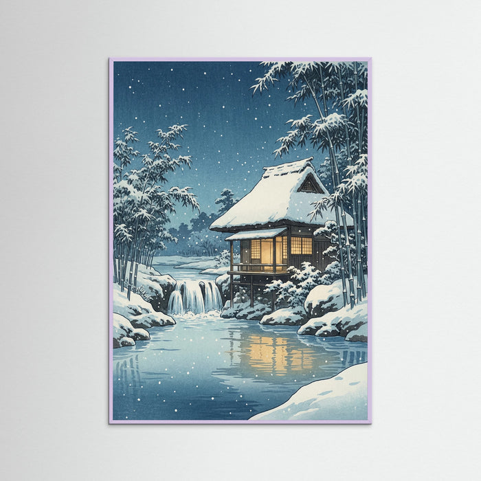 Lilac Wood Winter Lakeside Shrine