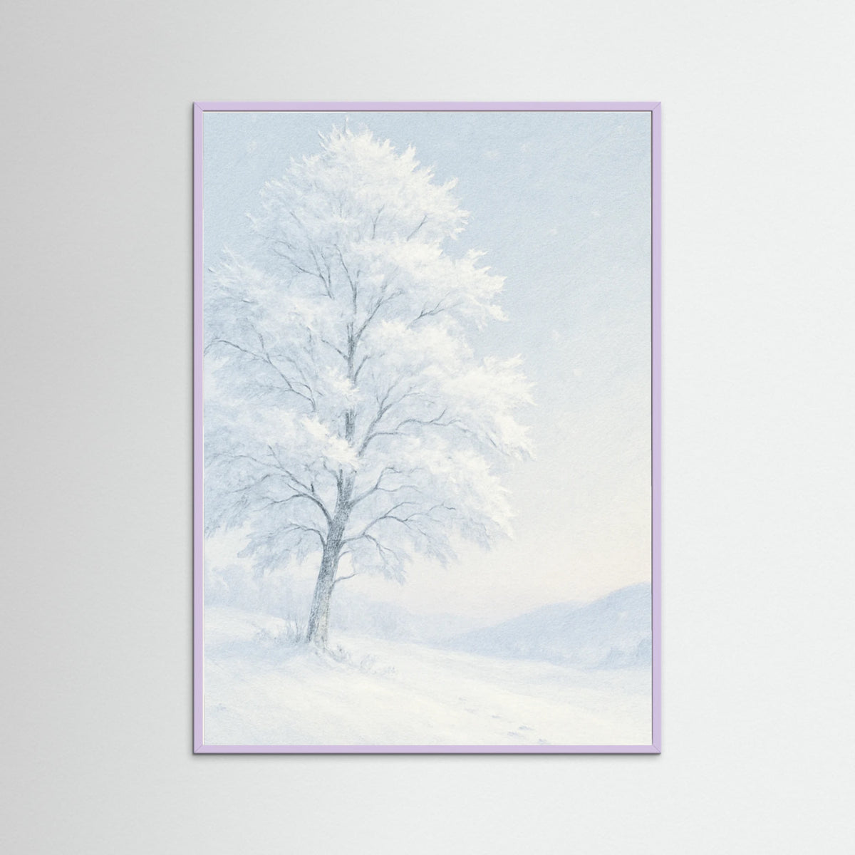 Lilac Wood Winter Serenity