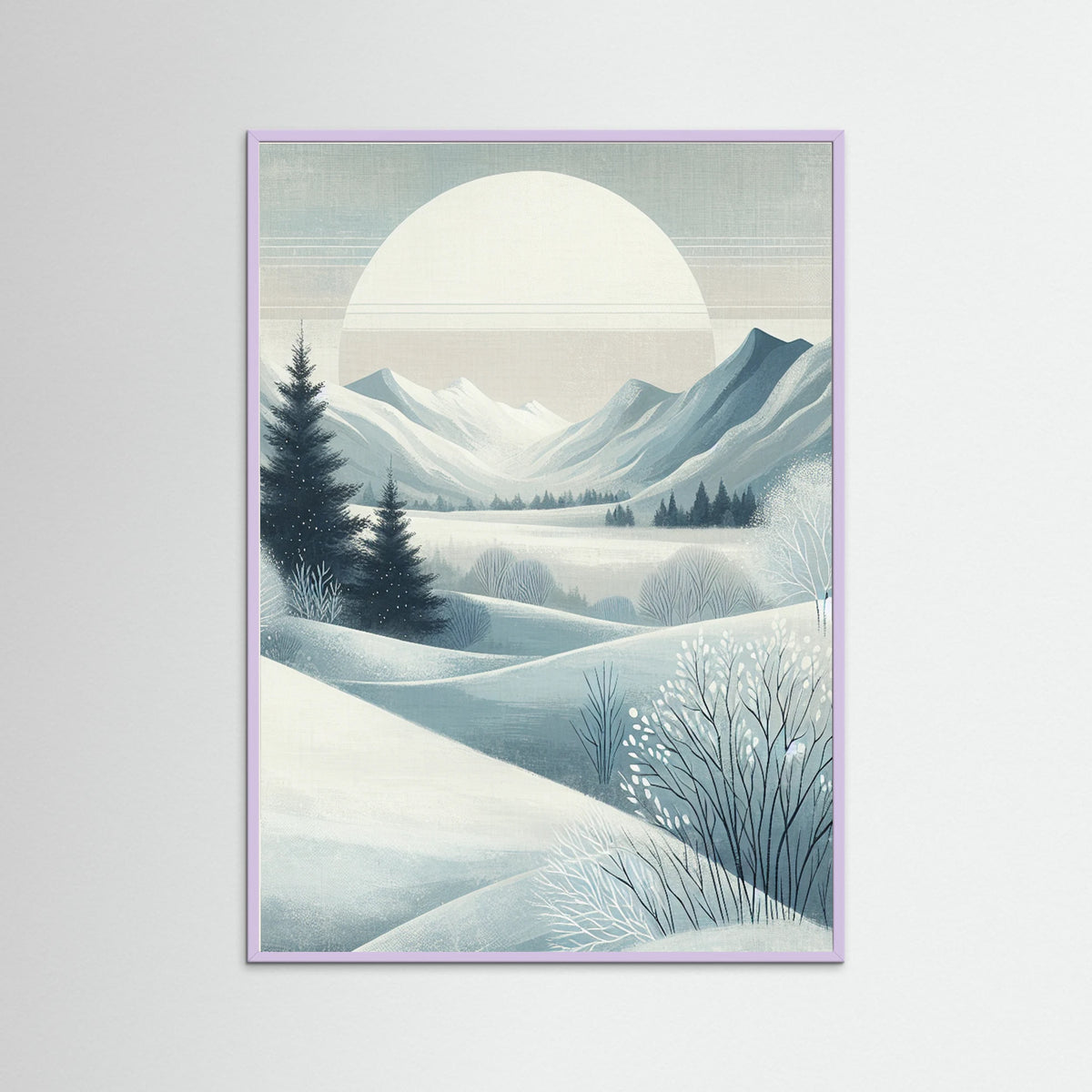Lilac Wood Winter Silence