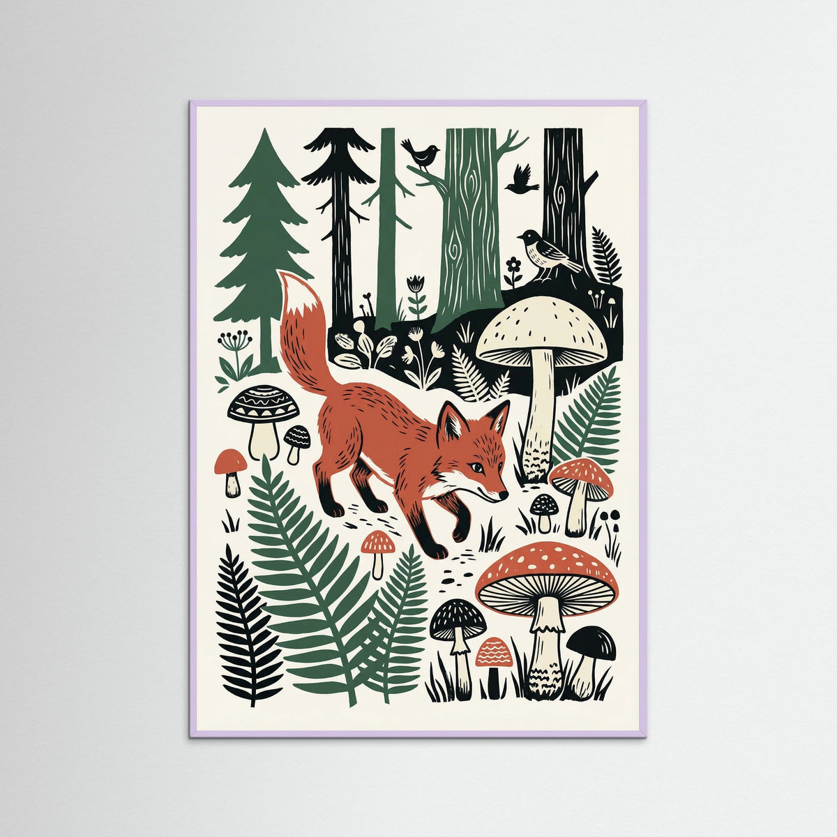 Lilac Wood Woodland Folk Art