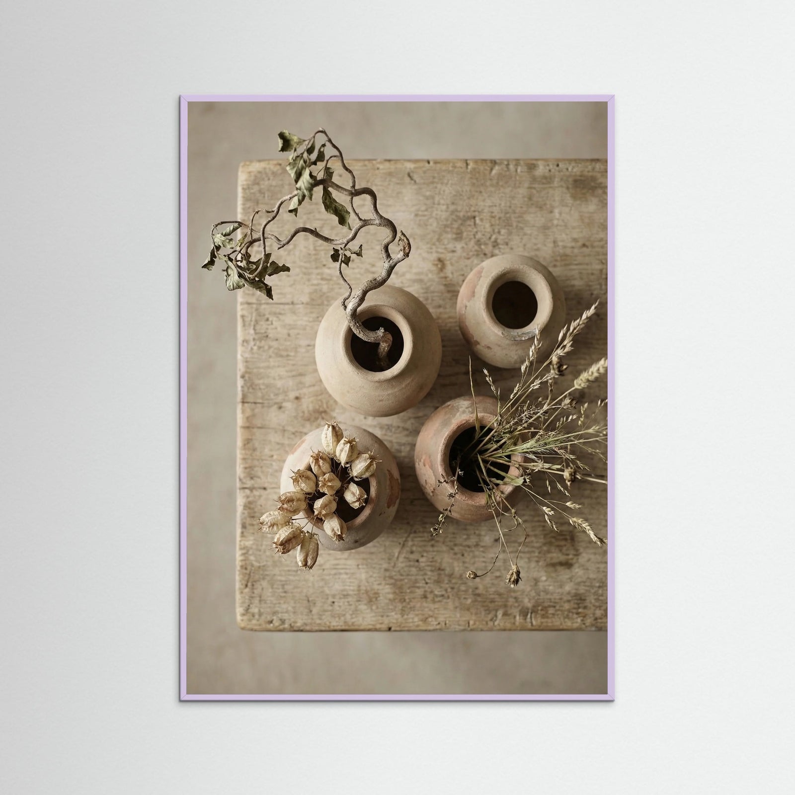 Lilac Wood Worn Flora