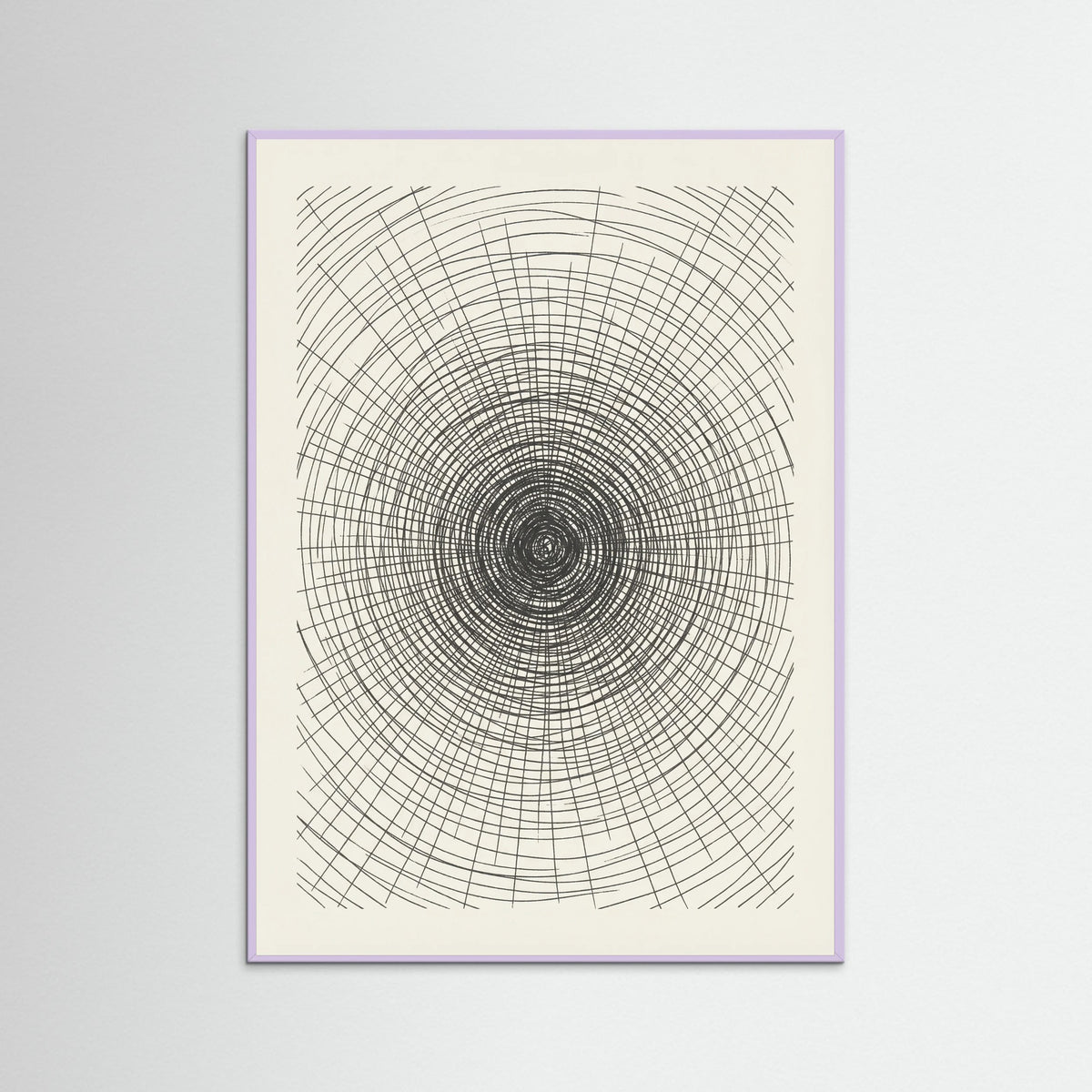 Lilac Wood Woven Grid Study