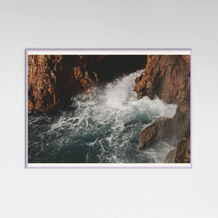 sea waves and rocks Poster – plakat og kunsttryk