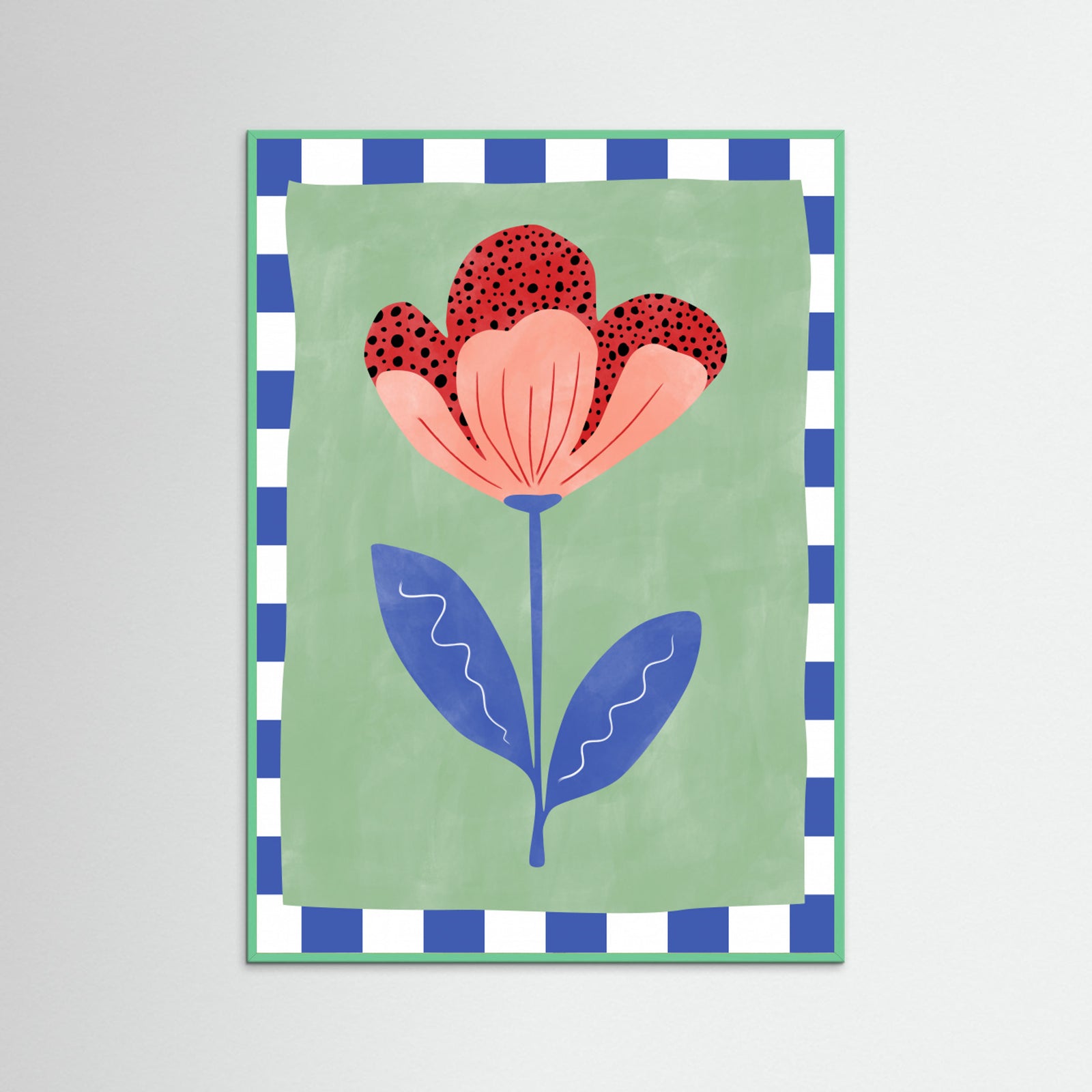 Mint Wood Abstract Composition No. 23 Poster