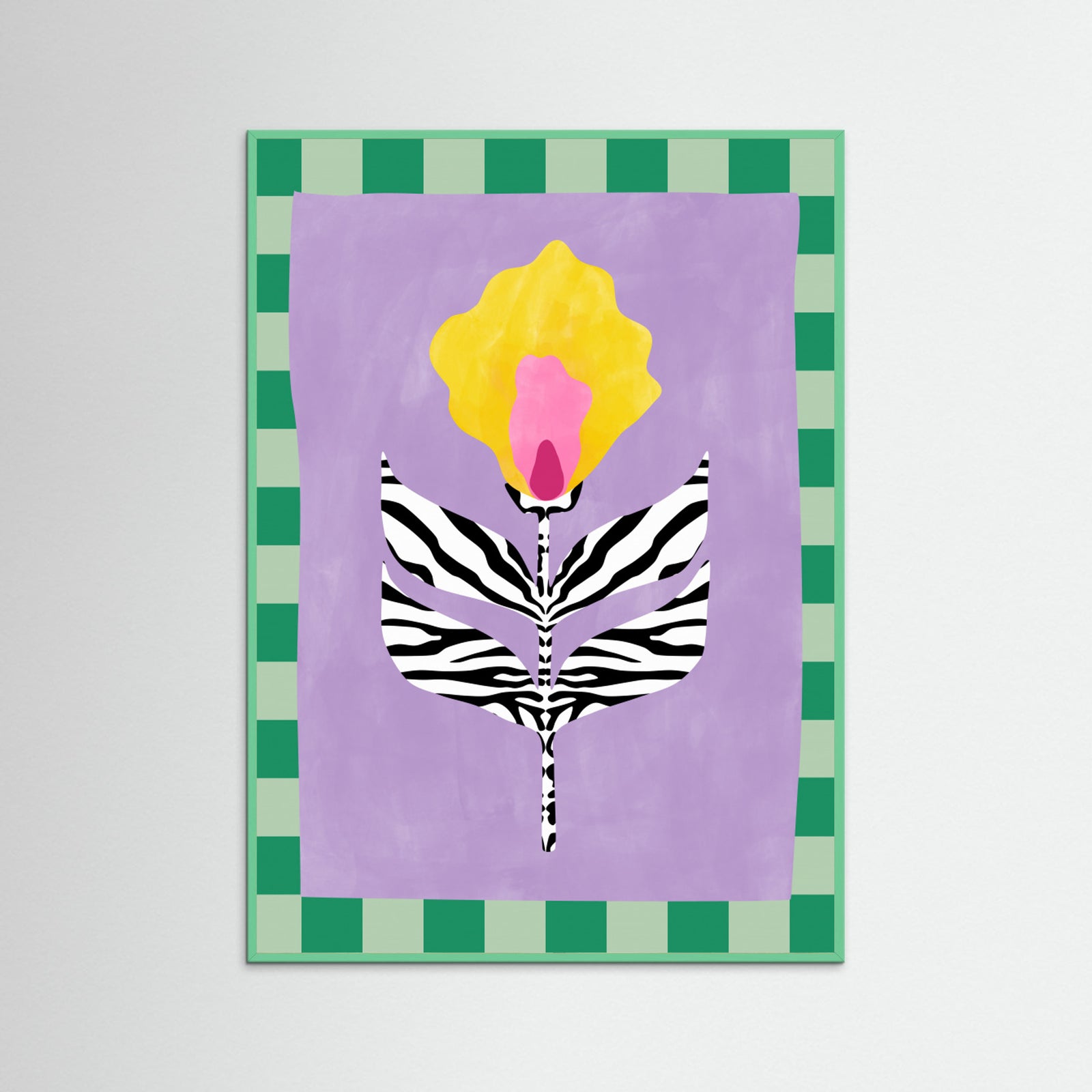 Mint Wood Abstract Composition No. 26 Poster
